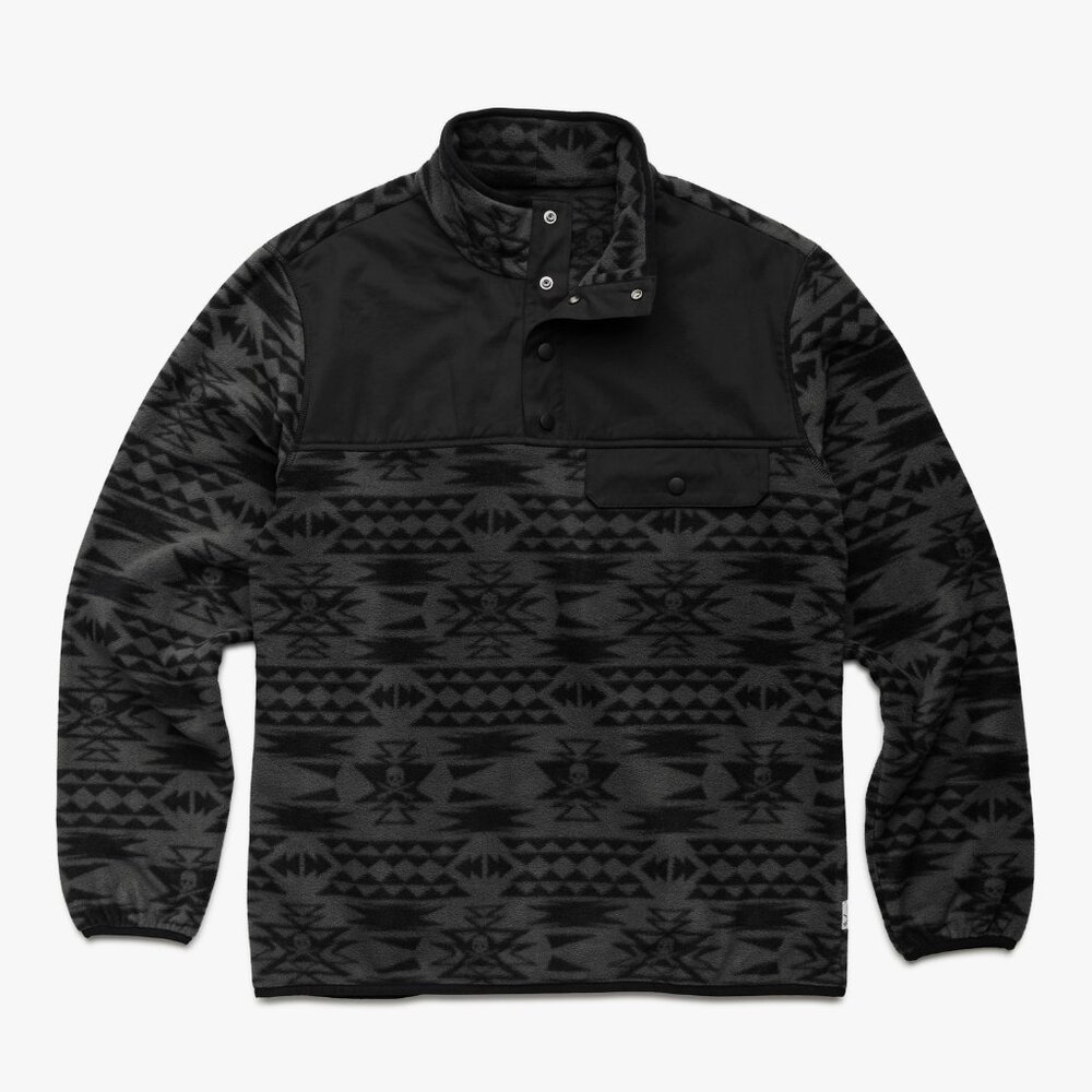 Surfside Supply Arctic Skull Printed Polar Fleece Pullover